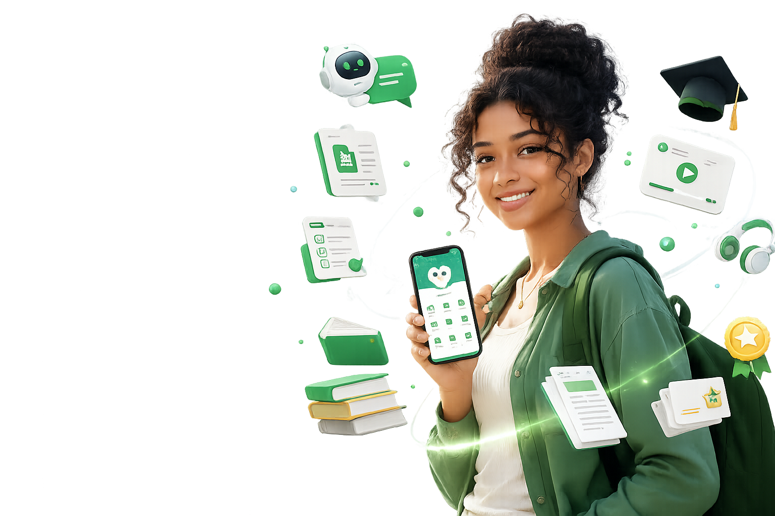 Student using NoteHero on Telegram